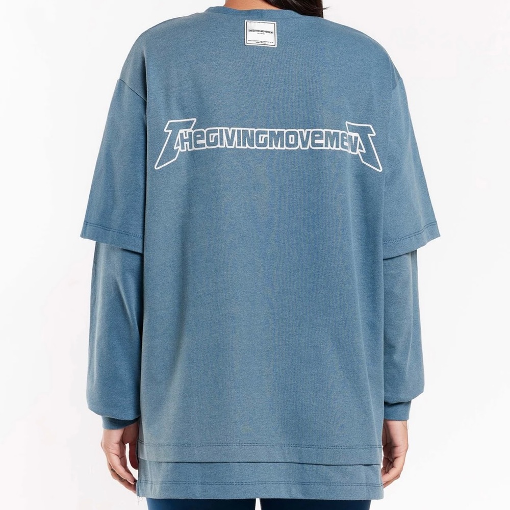 NWT 2-in-1 Washed Organic Cotton Jersey Top